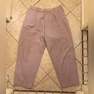 Big Bud Press Vibrant Orange and Blue Plaid Trousers